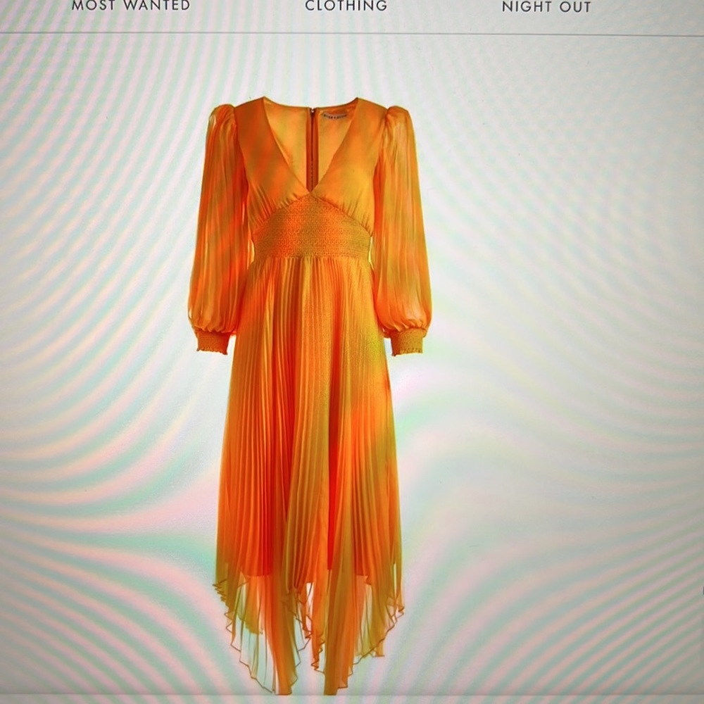 Alice and Olivia tangerine dress - Picture 9 of 9